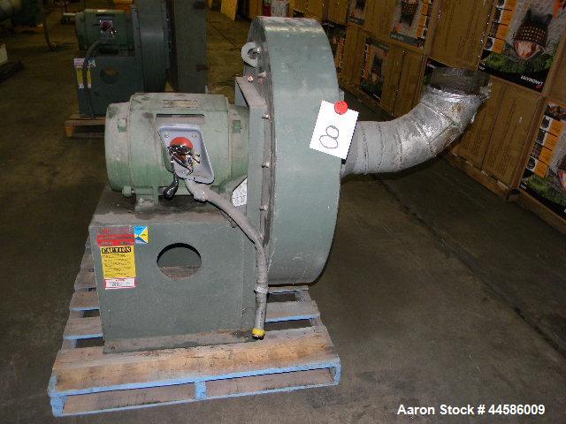 Used- New York Air Ring Blower, pressure blower, size 2510 Alum, 10" inlet & outlet, 40 hp (230/460/3/60/3540 rpm)
