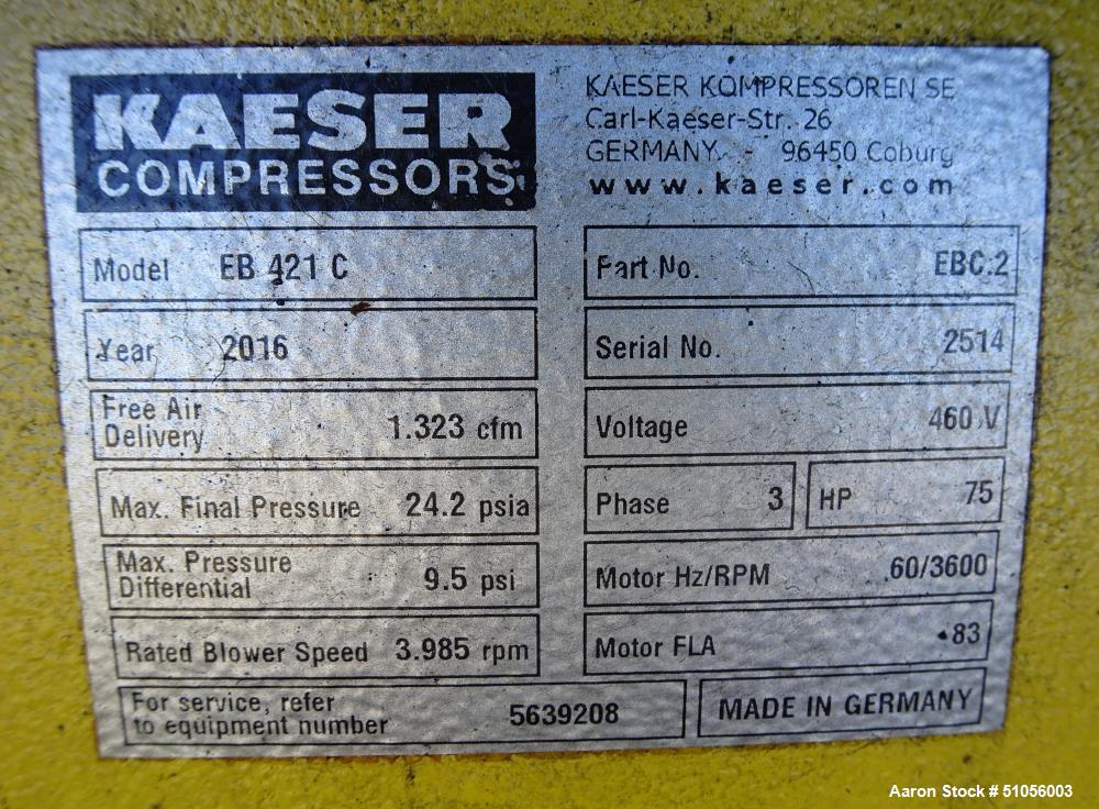 Used- Kaeser Blowing System