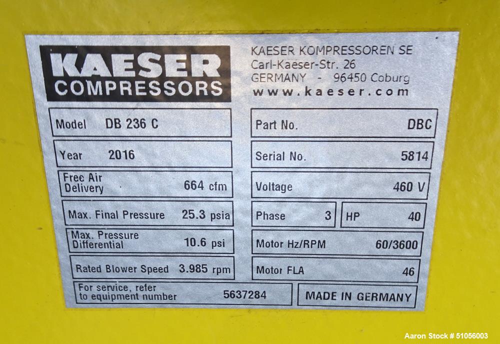Used Kaeser Blowing System