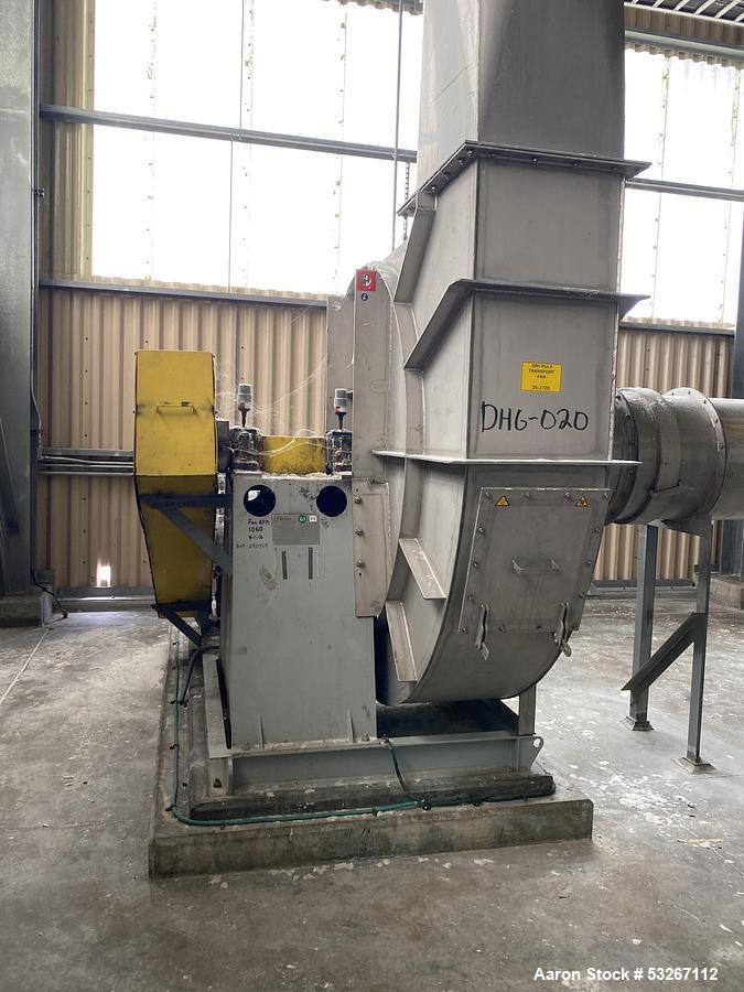 Used Flebu 12.5 m³/s (26,460 CFM) Stainless Steel Blower – 300 HP, TRH 2.28/71-3, Built 2012