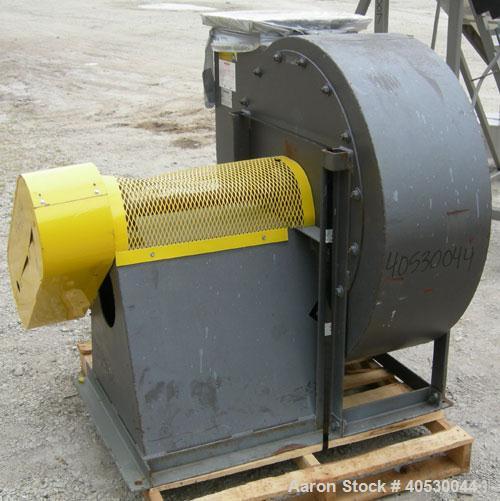 Used- Barry Blower Industrial Centrifugal Fan, size/type 17-OT-CW, carbon steel. Approximately 7314 cfm at 30.07 bhp at 1812...