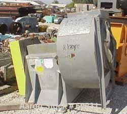 Used Bayley Centrifugal Blower, Size BC270, Arrangement 9ZL, Carbon Steel. Approximate 27" diameter fan, 29" inlet, 28 1/2" x 21 1/2" outlet. Driven by a 30 hp, 3/60/230/460 volt, 1760 rpm motor.