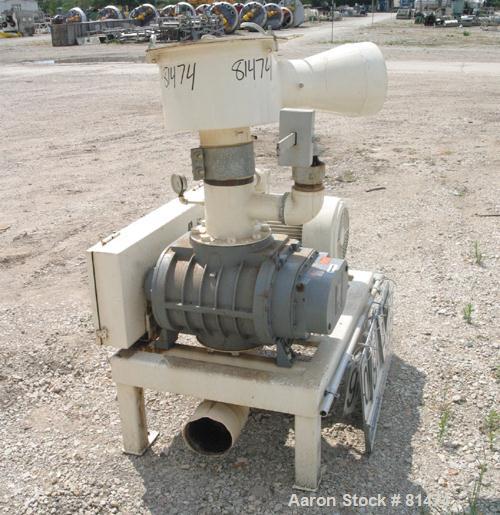 USED: Boedecker Co blower package consisting of (1) Sutorbilt rotary positive displacement blower, model 6LP, horizontal. 6" inlet/outlet. Approximately .718 displacement cubic feet revolution. Nomin...