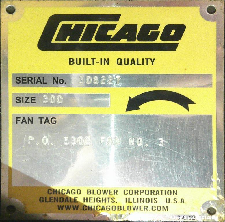 Used Chicago Blower Size 300 Centrifugal Fan | 60 HP Industrial Blower System