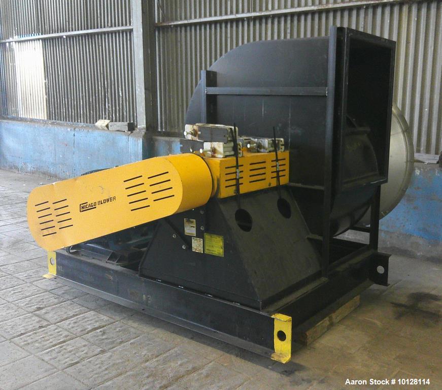 Used Chicago Blower Size 365 Centrifugal Fan Blower | 125 HP Industrial Air Handling System