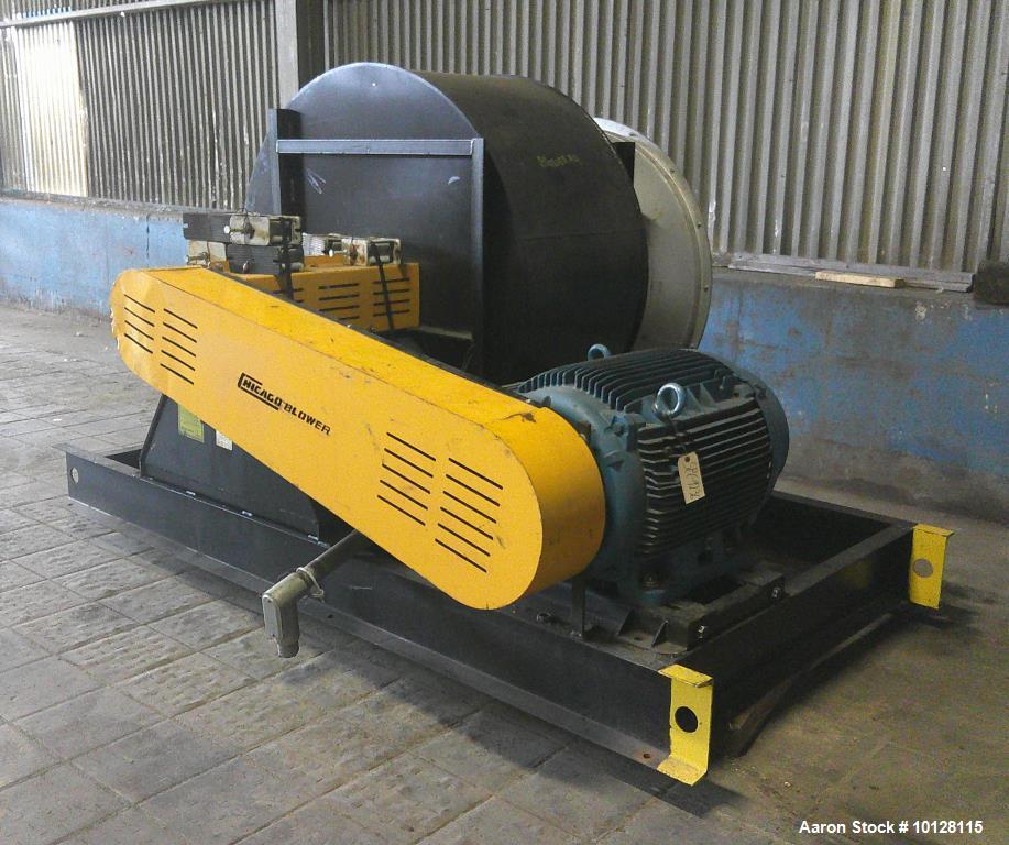 Used Chicago Blower Size 365 Centrifugal Fan Blower | 125 HP Industrial Air Handling System