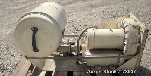 Used E.G.& G. Rotron Regenerative Blower Package Consisting Of: (1) Ametek blower, model DR707D89MX, cast aluminum, vertical, 3" NPT inlet/outlet. Maximum flow rate of 295 SCFM, maximum pressure of 1...