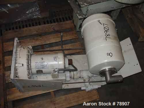 Used E.G.& G. Rotron Regenerative Blower Package Consisting Of: (1) Ametek blower, model DR707D89MX, cast aluminum, vertical, 3" NPT inlet/outlet. Maximum flow rate of 295 SCFM, maximum pressure of 1...