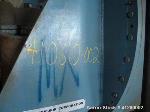 Used Elliott Blower / Compressor. Inlet volume 40,800 ACFM, inlet temperature 120 deg F, inlet pressure 12.88 psi, discharge pressure 15.70 psi, max discharge temp 350 deg F, max discharge pressure 1...