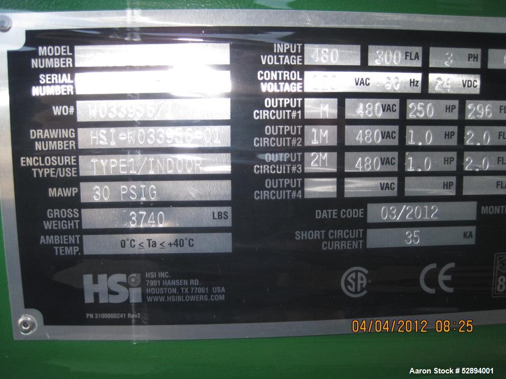 Used- HSI High Speed Turbo Blower