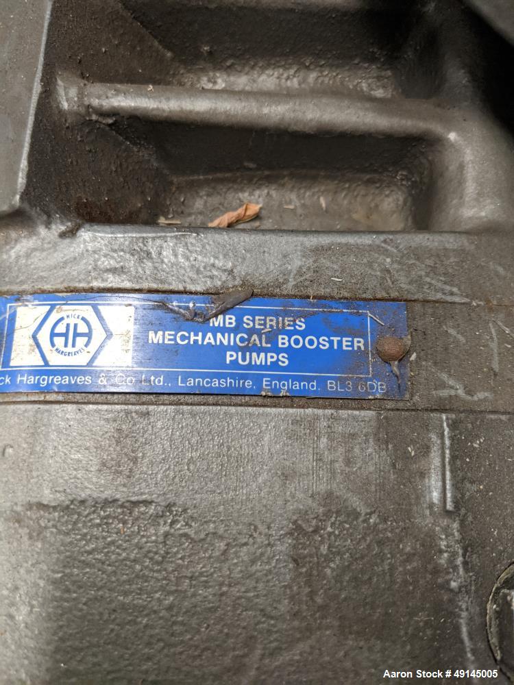 Used- Hick Mechanical Booster Pump / Rotary Piston Blower