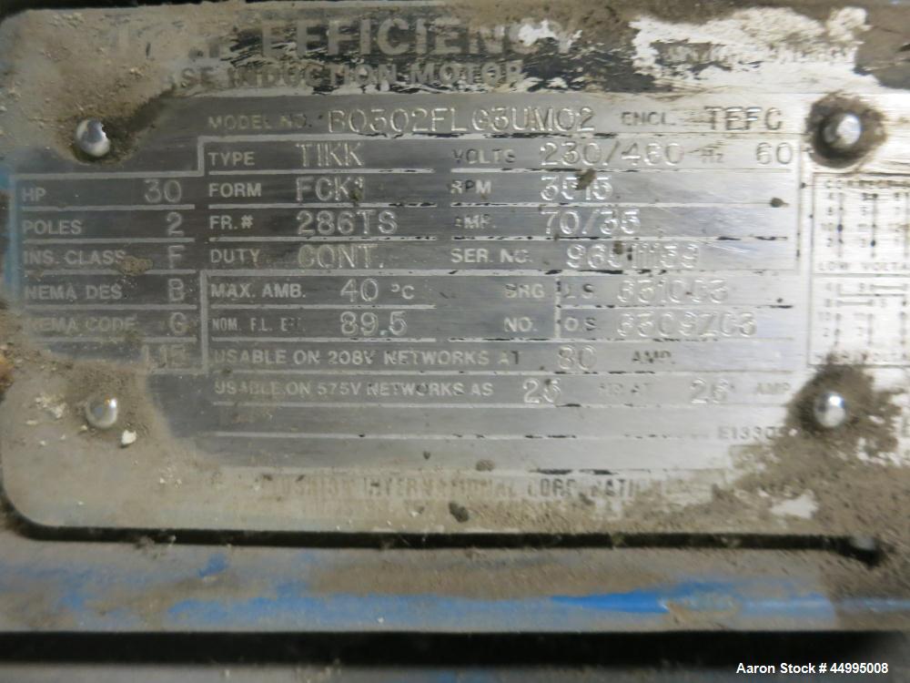Used- Carbon Steel Hoffman Centrifugal Exhauster, Model 4206A