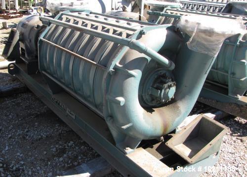 Used- Hoffman Centrifugal Blower, Multi-Stage, Model 65208B3. Driven by a 250 HP, 3/60/460 Volt, 3565 RPM Motor. Mounted on ...