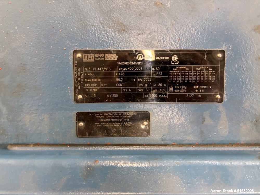 Used High-Performance Hoffman Blower, Model 77207A3 – 450 HP, 26" Impeller