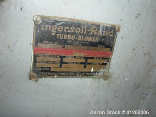 Used-Ingersoll Rand  Blower / Compressor.  Volume 19,730 CFM, Intake 12.92 Lbs. Abs., Discharge Pressure 14.74, Temp 100 deg...