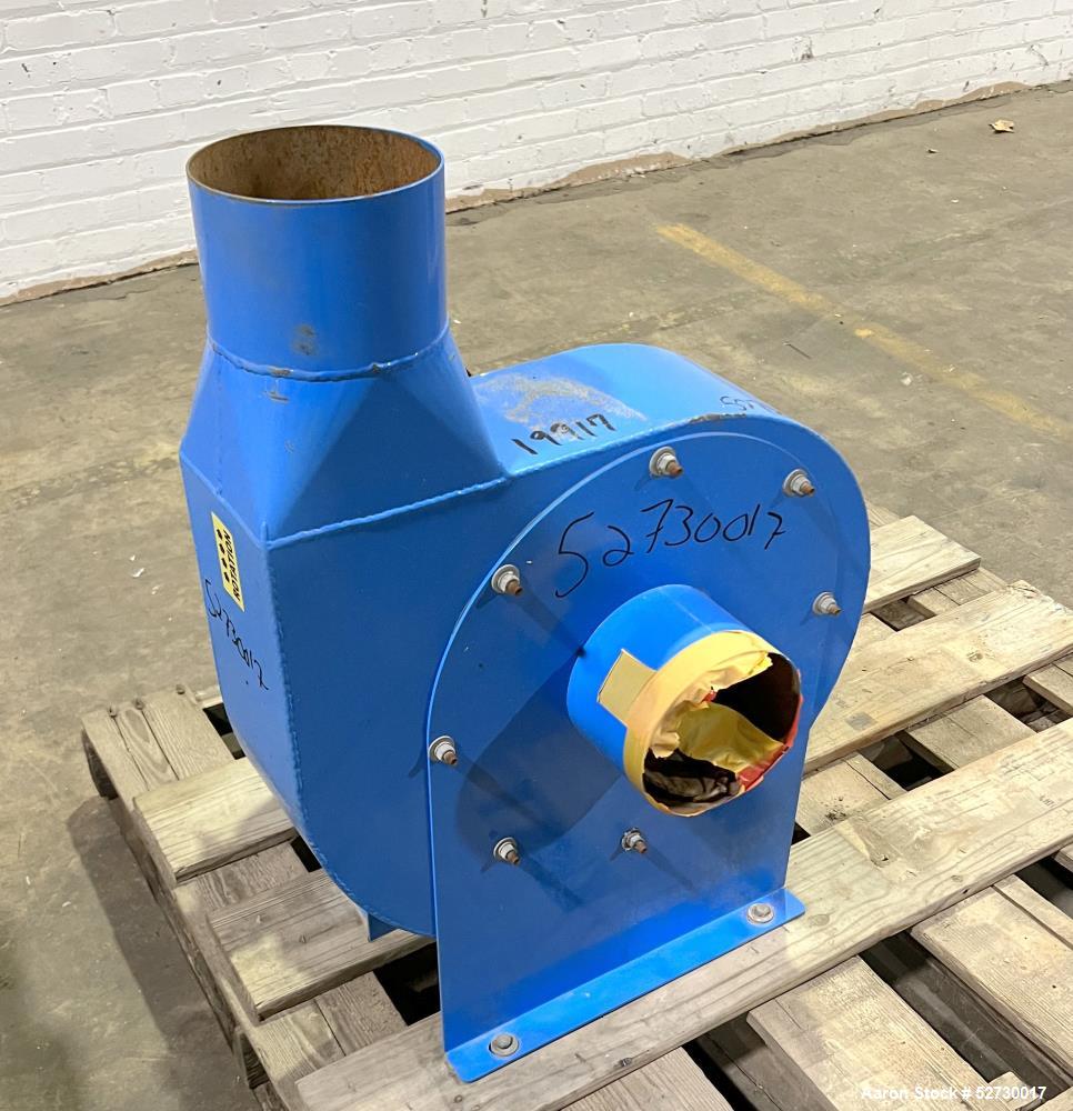 Used- Sterling Direct Drive Blower, Model 6005FD. Aluminum impeller. Driven by 5hp, 3/60/230/460 volt, 3450 rpm. 6" Inlet / ...