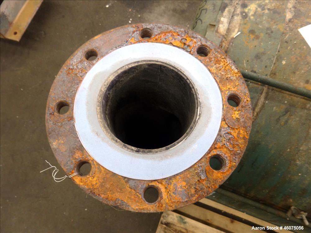 Used Lamson Multistage Centrifugal Blower, Model 407-0-7-AD, Carbon Steel. Approximately 210 cfm. Driven by a 7.5hp, 3/60/230/460 volt, 3520 rpm motor. Mounted on a frame. Serial# 890092.