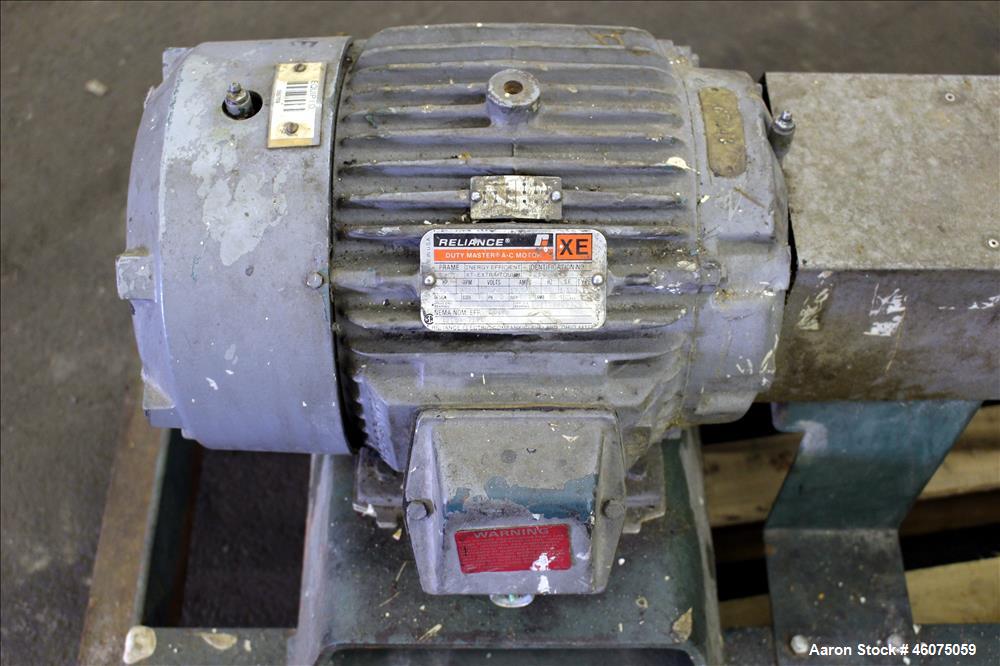 Used Lamson Multistage Centrifugal Blower, Model 407-0-7-AD, Carbon Steel. Approximately 210 cfm. 5" Inlet, 4-1/2" outlet. Driven by a 7.5hp, 3/60/230/460 volt, 3520 rpm motor. Mounted on a carbon st...