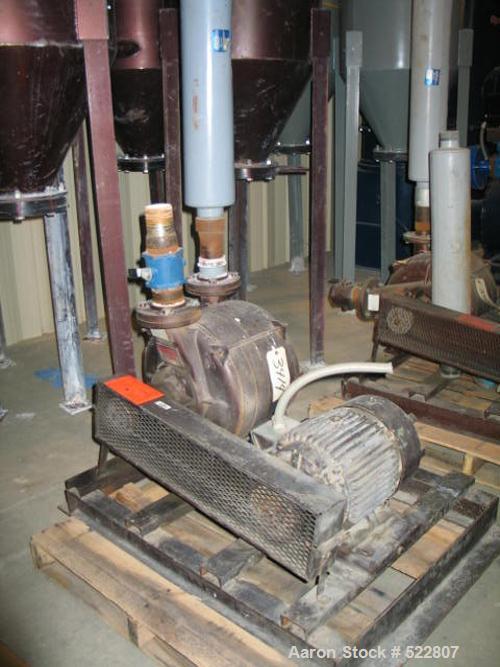 USED: 10 hp Lamson vacuum system consisting of: bag separator, model30X96SEC; cyclone, model 30X72PRI; blower, model 3105-4-1-5075-AB,230/460 volt, 3400 rpm.