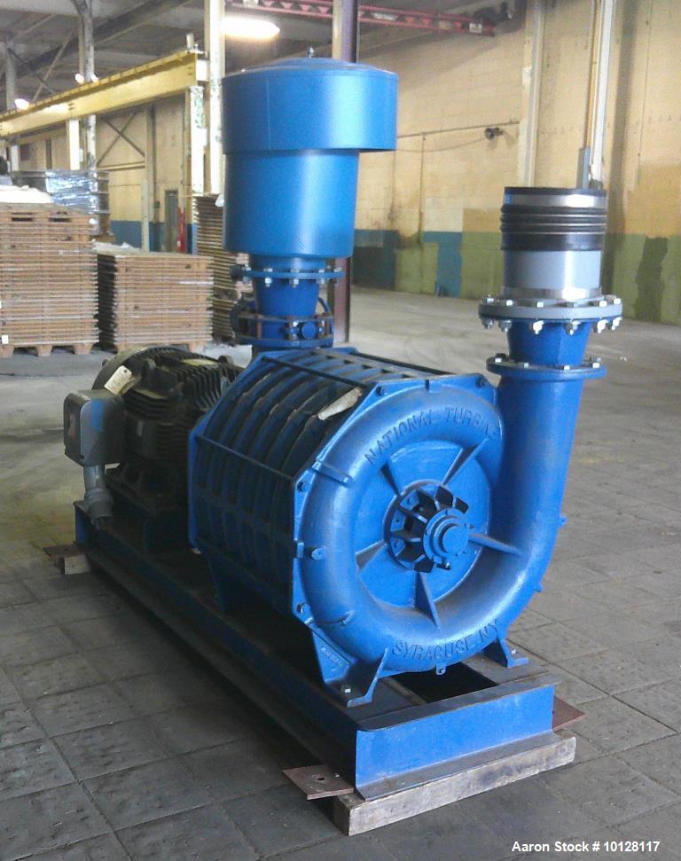 Used National Turbine 7-Stage Centrifugal Blower | 200 HP High Pressure Industrial Blower