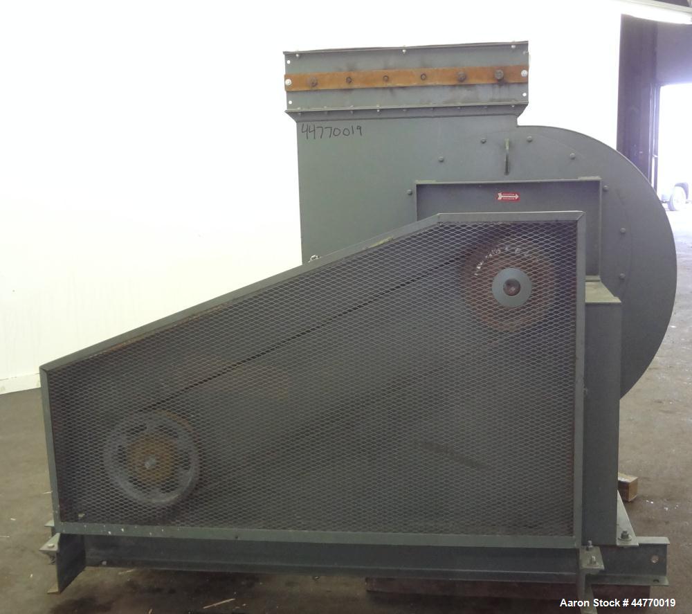 Used New York Blower General Purpose AcoustaFoil Fan, Size 30 ACF, Description ACF/PLR Fan Class I-III, Carbon Steel. Approximate 16,300 cfm at 8" S.P. at 1748 rpm. Approximate 33" diameter side inle...