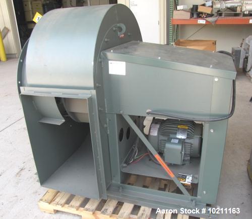 Unused-New York Blower rated 10,000 cfm.  Includes a quick opening style cleanout door.  Driven by a 10 hp, 3/60/230/460 volt, 1760 rpm motor.  Built 2002.