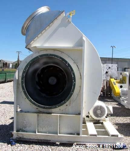 Used- 19,000 CFM at 9" SP New York Blower Tadial Tipped fan Size 407 RTS. 50 hp Reliance electric motor, 1775 rpm, 230/460 v...