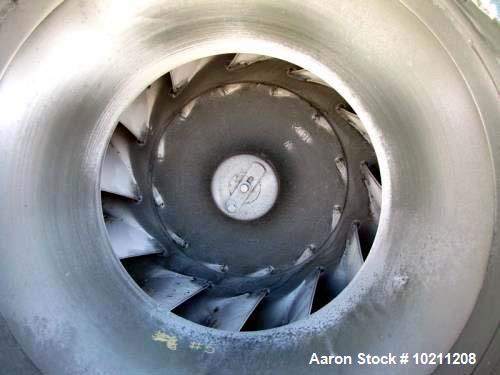 Used 19,000 CFM at 9" SP New York Blower Tadial Tipped fan Size 407 RTS. 50 hp Reliance electric motor, 1775 rpm, 230/460 volt, 326 frame. (Increased performance can be obtained by installing a large...