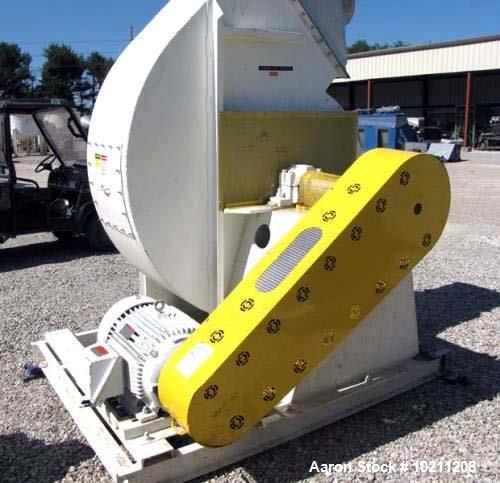 Used 19,000 CFM at 9" SP New York Blower Tadial Tipped fan Size 407 RTS. 50 hp Reliance electric motor, 1775 rpm, 230/460 volt, 326 frame. (Increased performance can be obtained by installing a large...