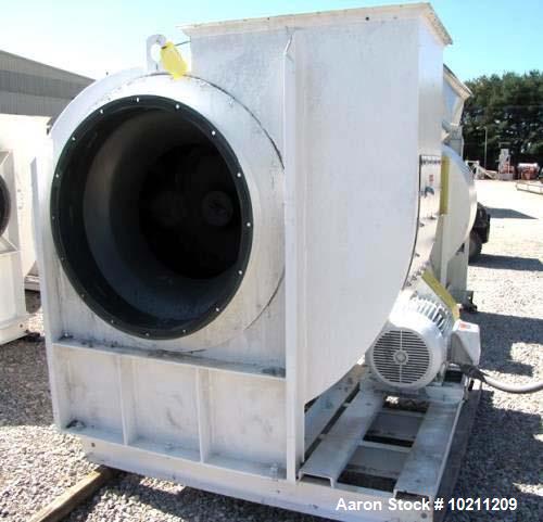 Used- 19,000 CFM at 9" SP New York Blower Tadial Tipped fan Size 407 RTS. 50 hp Reliance electric motor, 1775 rpm, 230/460 v...