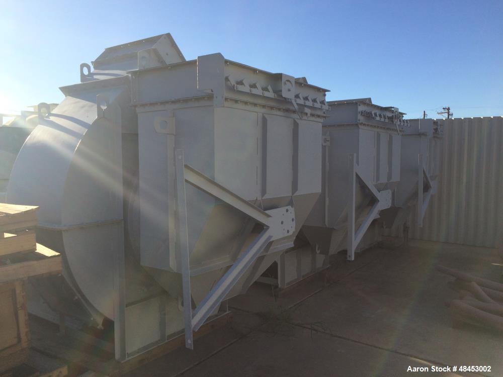 Used New York Blower Company Backward Inclined Fan. Class IV SWSI - PLR. Size 406, 40,000 CFM. 8.66 SP, 1766 RPM, 100 BHP. 0.041 Density, Max safe speed 1870. Includes inlet box damper. 96.0% Width w...