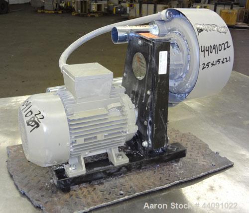 Used Tawi Vacuum Pump, Model SA 350/2, Carbon Steel. Driven by a 3.45kw, 3/60/460 volt, 3485 rpm motor. Last used with a vacuum lift system.