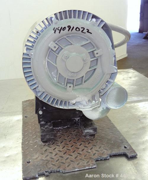 Used Tawi Vacuum Pump, Model SA 350/2, Carbon Steel. Driven by a 3.45kw, 3/60/460 volt, 3485 rpm motor. Last used with a vacuum lift system.