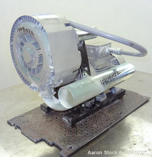 Used Tawi Vacuum Pump, Model SA 350/2, Carbon Steel. Driven by a 3.45kw, 3/60/460 volt, 3485 rpm motor. Last used with a vacuum lift system.