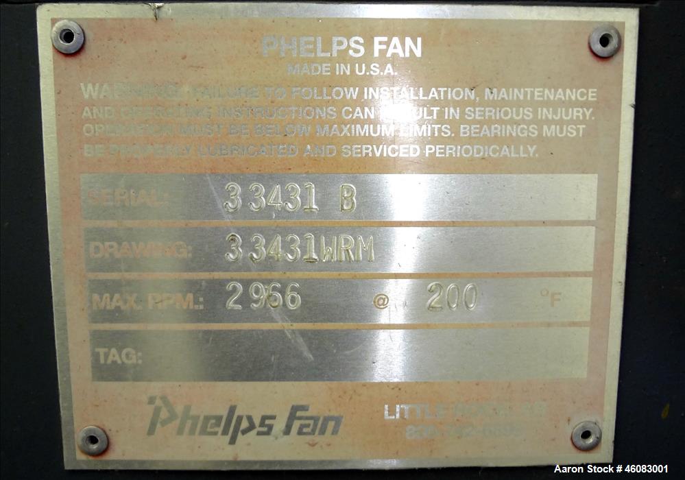 Used Phelps Blower Fan, Model 33431WRM