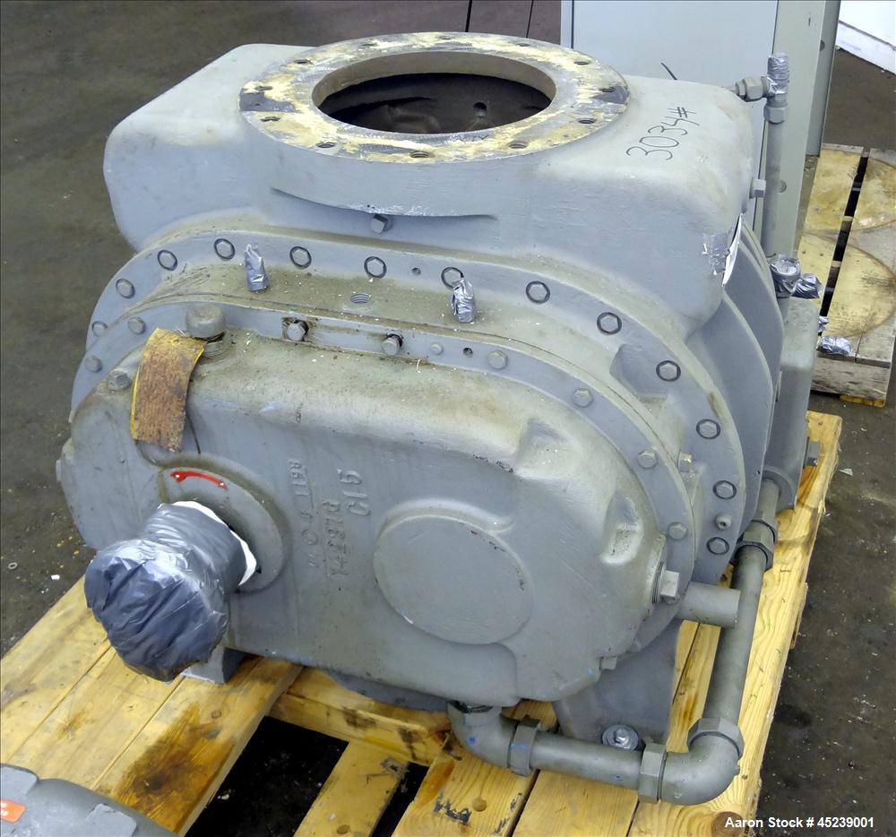 Used Carbon Steel Roots Whispair Horizontal Rotary Lobe Blower, Model 1216 RAS-J-H-N-PL-68