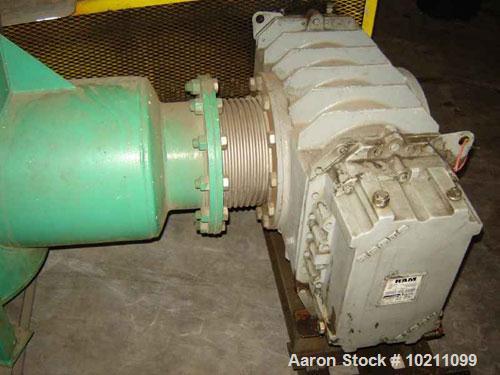 Used 125 HP Roots Dresser Blower, Model RAM-624. Driven by a 125 hp, 405T-DP frame, 1780 rpm, 3 phase, 60 hz, 1.15 S.F., 460 volt @ 141 amps, type RE AC motor. Blower package is skid mounted. Base di...