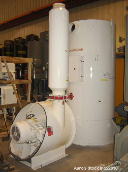 USED: 60 hp central vacuum cleaning system manufactured by Ross & Cooke. Unit contains 43 filters 6" diameter x 63" long, mo...