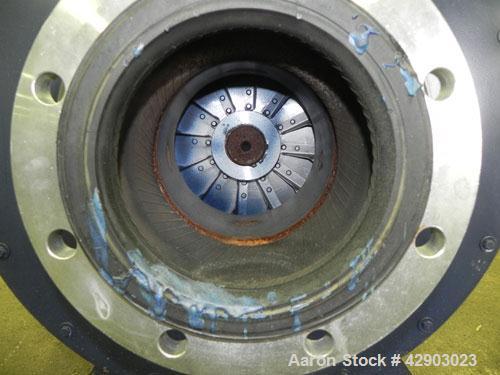 Used Spencer Turbine Blower, Model S30206C, Carbon Steel. Approximate 705 SCFM. Driven by a 50 hp, 3/60/230/460 volt, 3545 rpm XP motor.
