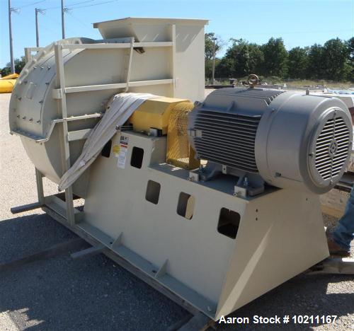 Unused-Twin City Blower, Type HRT-SW, Size 360.  Rated 37,400 cfm @ 14" SP.  Driven by a 125 hp, 3/60/460 volt, 1785 rpm motor.  Spark resistant construction with abrasion resistant pads.  Approximat...