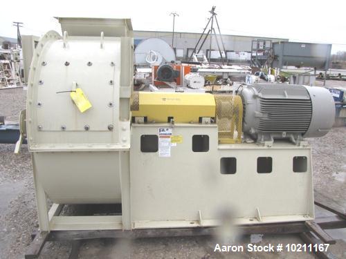Unused-Twin City Blower, Type HRT-SW, Size 360.  Rated 37,400 cfm @ 14" SP.  Driven by a 125 hp, 3/60/460 volt, 1785 rpm mot...