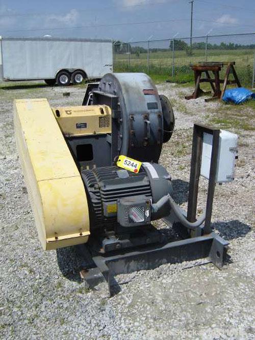 Used-4500 SCFM at 40" S.P. 50 HP Twin City Fan. Size 915, type RBO-SW, arrangement 1, class 45, CWBAU rotation. Serial #98-1...