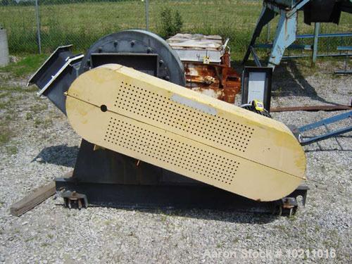 Used 4500 SCFM at 40" S.P. 50 HP Twin City Fan. Size 915, type RBO-SW, arrangement 1, class 45, CWBAU rotation. Serial #98-130089-1-1, project #61G24, purchase order #213-000, PO date 11/04/97. Capac...