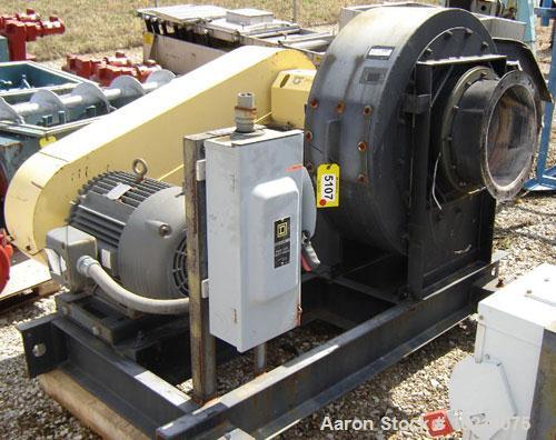 Used-2000-4500 SCFM at 40" S.P. Twin City Fan, Size 915, Type RBO-SW. Arrangement 1, Class 45, CWBAU rotation. Capacity 2000...