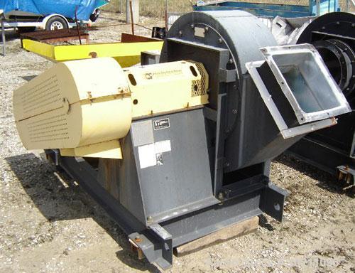 Used 2000-4500 SCFM 40" S.P. WC Twin City Fan, Size 915, Type RBO-SW, Arrangement 1, Class 45, CWBAU Rotation. Capacity 2000-4500 SCFM, static pressure 40" WC. Baldor 50 hp, 1780 rpm, 326 T frame, 46...