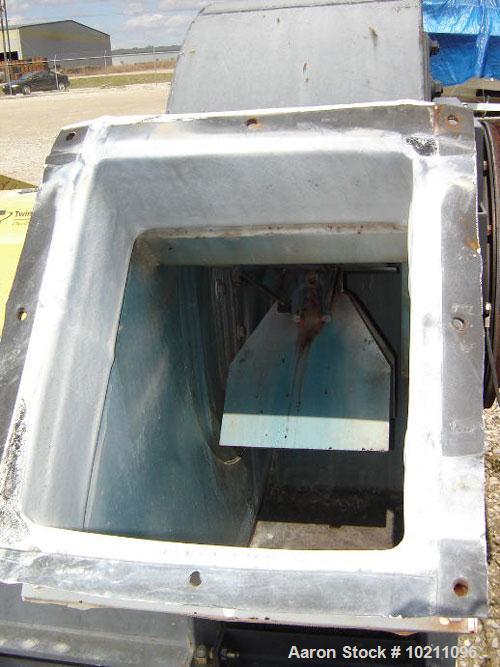 Used 2000-4500 SCFM 40" S.P. WC Twin City Fan, Size 915, Type RBO-SW, Arrangement 1, Class 45, CWBAU Rotation. Capacity 2000-4500 SCFM, static pressure 40" WC. Baldor 50 hp, 1780 rpm, 326 T frame, 46...