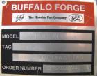 Used-Buffalo Forge Blower Model 660 BL CL2.  Rated 15000 cfm at 6