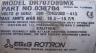 Used E.G.& G. Rotron Regenerative Blower Package Consisting Of: (1) Ametek blower, model DR707D89MX, cast aluminum, vertical, 3