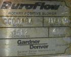 USED: Gardner Denver Duroflow rotary positive displacement blower,model 4512, horizontal. 6