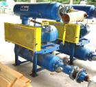 Used 50 HP Hibon PD Blower Package, SNH809. Nameplate data indicates 13 psig.  50 hp Westinghouse motor, 1770 rpm, 230/460 volt, 326T frame. Complete with inlet and discharge silencers, pressure reli...